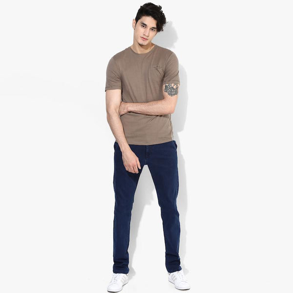 Organic Cotton Men's T-Shirt with Pocket - Stone