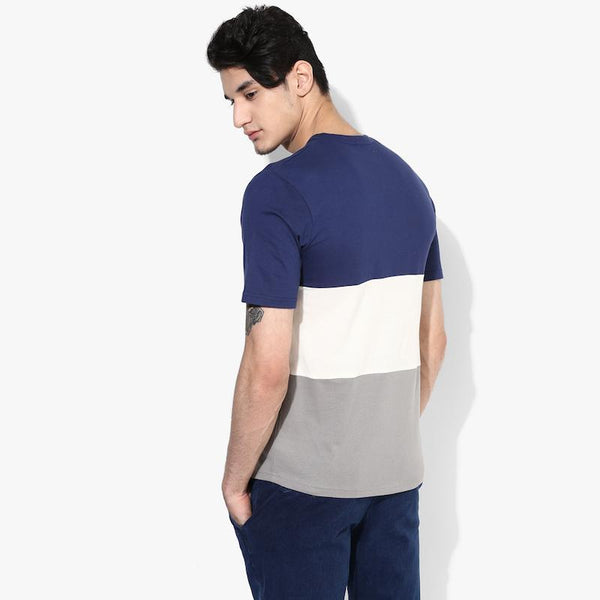 Organic Cotton Men's Three Part Premium T-Shirt - Blue