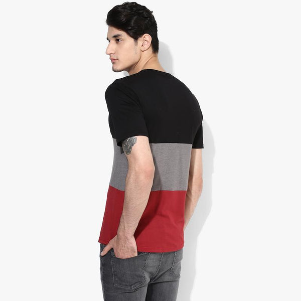 Organic Cotton Men's Three Part Premium T-Shirt - Maroon