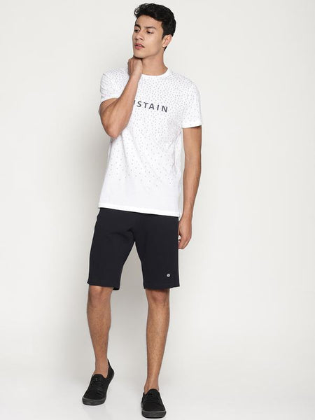 Organic Cotton Men's Regular Fit Sports Shorts - Navy Blue