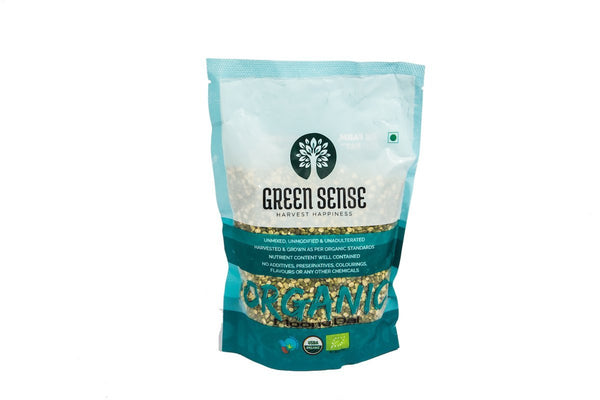 Organic Green Gram Split With Skin (Moong Dal), 500g