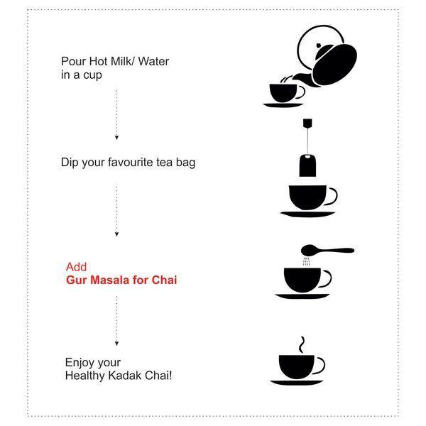 Organic Gur Masala for Chai ( Pack of 4 ), 250 gm