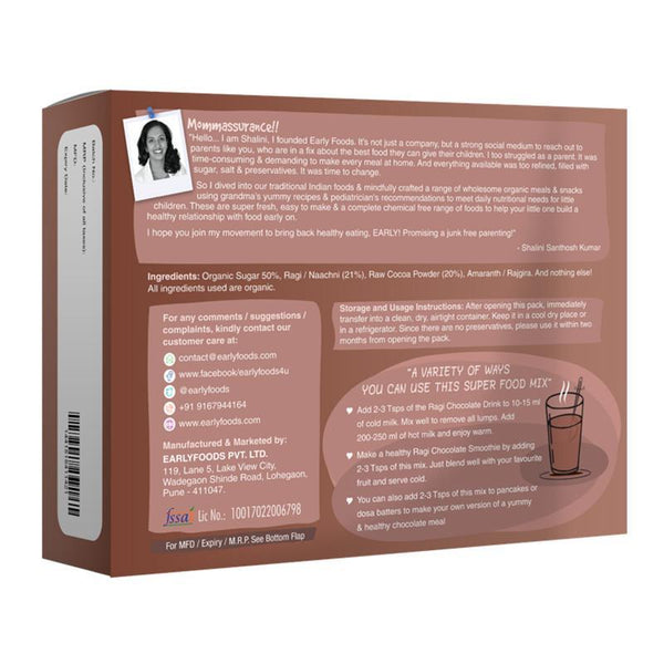 Ragi Chocolate Health & Nutrition Drink Mix for Little Ones & Kids, 200g