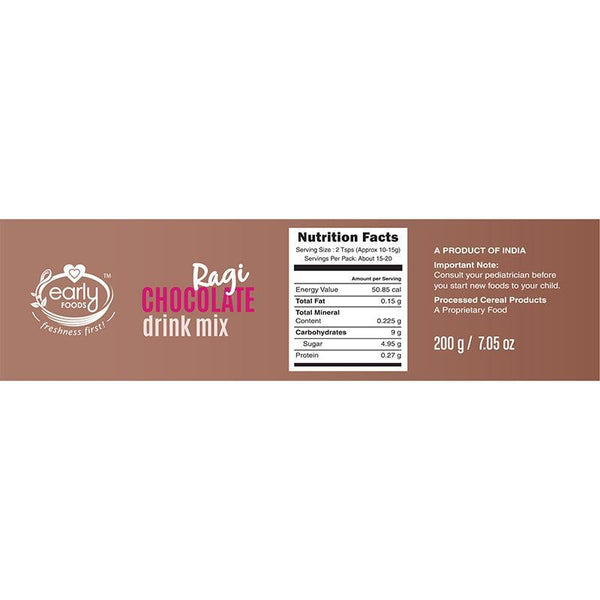 Ragi Chocolate Health & Nutrition Drink Mix for Little Ones & Kids, 200g