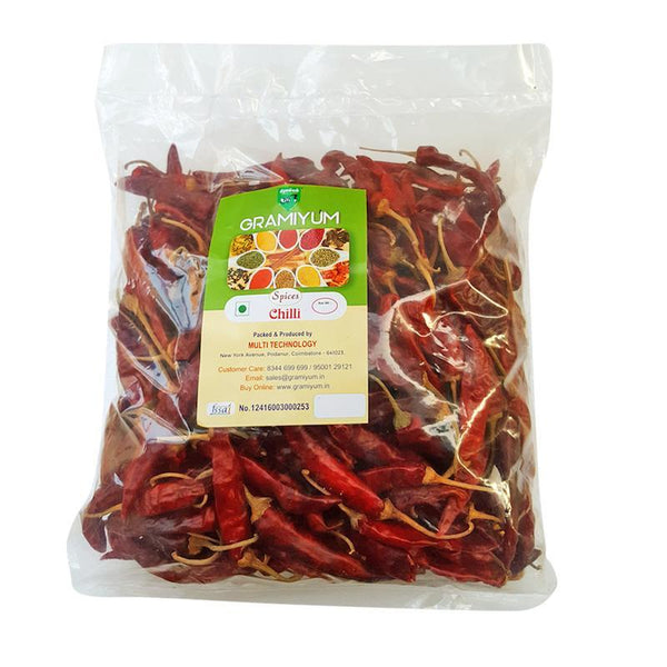Naturally grown, Pesticide-Free Red Dry Chillis, 250g