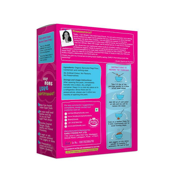 Sprouted Ragi Porridge Mix (Plain), 200g