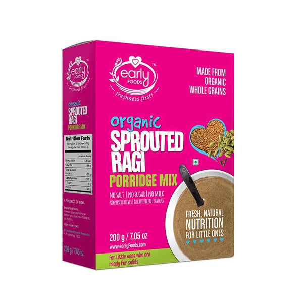 Sprouted Ragi Porridge Mix (Plain), 200g