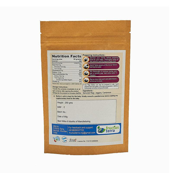 Organic Sprouted Ragi Sattva, 250g