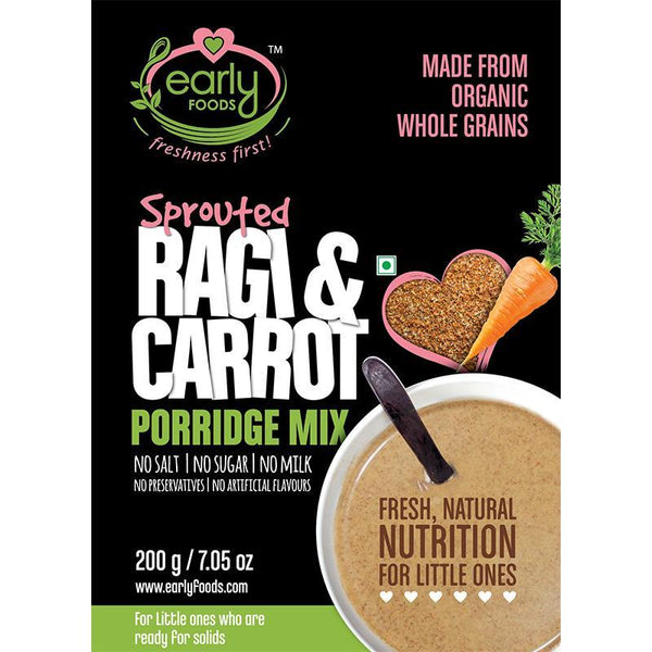 Sprouted Ragi and Carrot Porridge Mix, 200g
