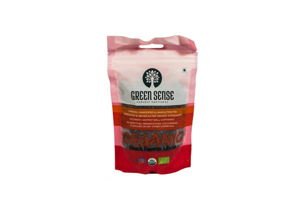Organic Whole Black Peppercorns (Kali Mirchi)