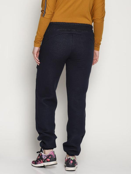 Organic Cotton Women's Joggers - Navy Blue
