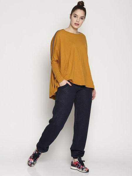 Organic Cotton Women's Joggers - Navy Blue