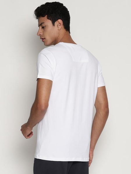 Organic Cotton Men's Printed T-Shirt - White