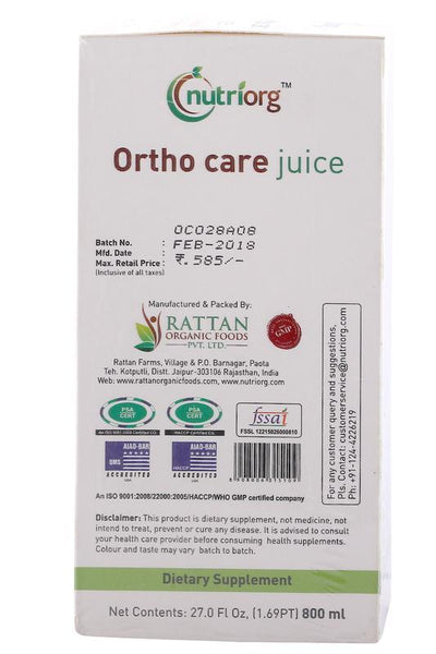 Ortho  Care Juice with ayurvedic ingredients - 500ml.