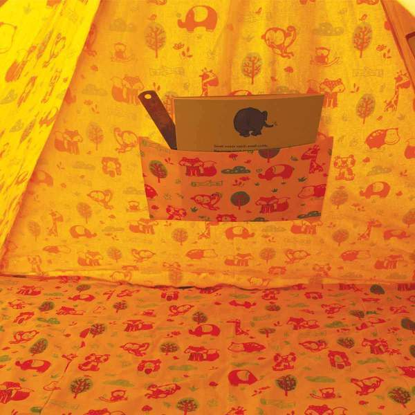 Organic Cotton Jungle Safari Indoor/ Outdoor Teepee Tent for Kids
