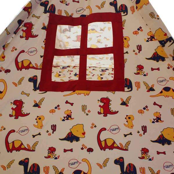 Organic Cotton Dinosaur Indoor/ Outdoor Teepee Tent for Kids
