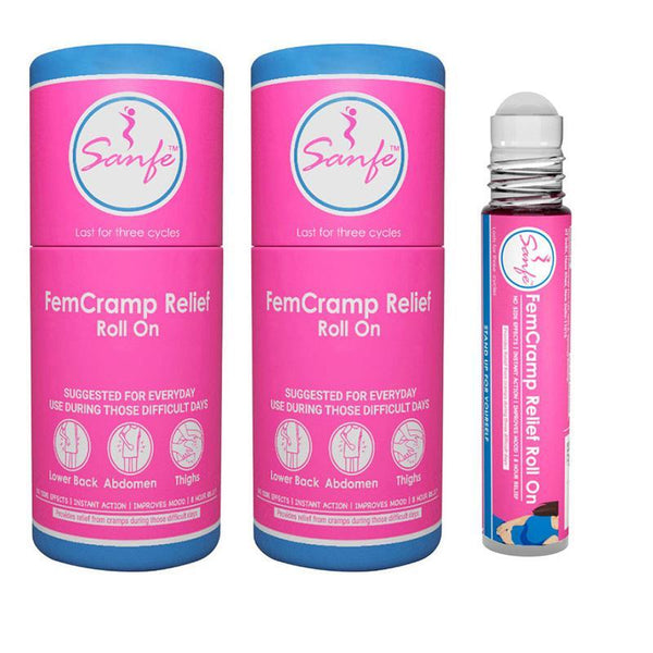 Natural Menstrual Cramp Relief Roll-On, 10ml (Pack of 2)