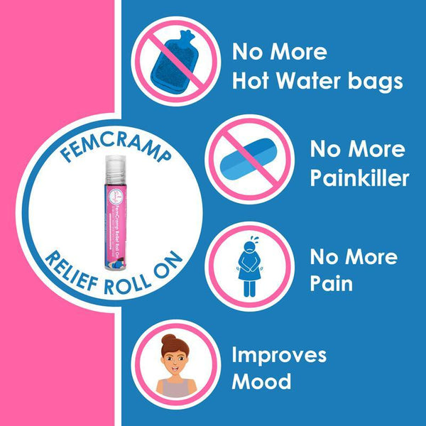 Natural Menstrual Cramp Relief Roll-On, 10ml (Pack of 2)