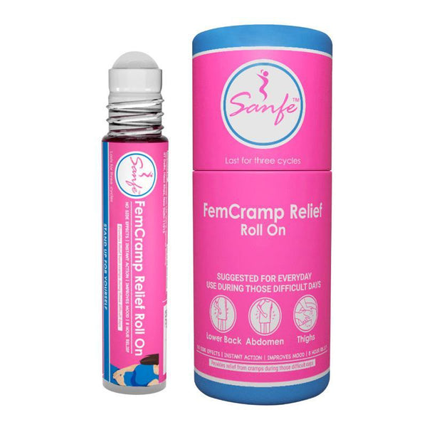 Natural Menstrual Cramp Relief Roll-On, 10ml (Pack of 3)