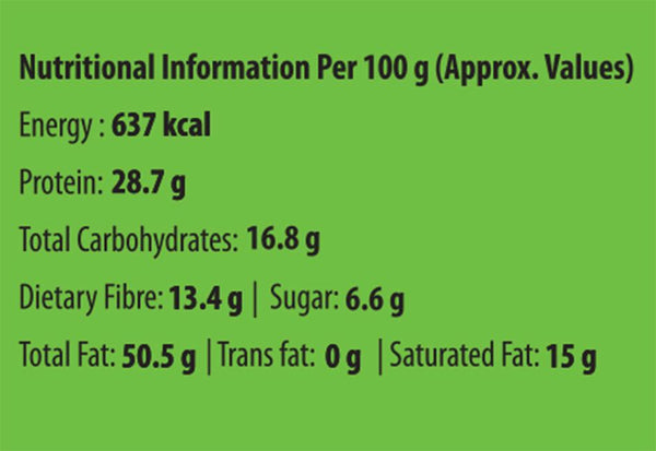 Organic Peanut Butter with Crunchy Flax and Sunflower Seeds, 200g