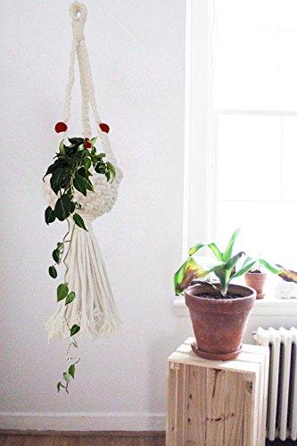 Macrame Basket Indoor Outdoor Plant Hanger Handmade By Women Artisans