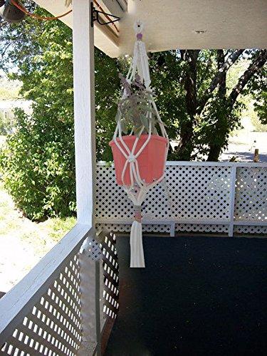 Coloured String Macrame Indoor Plant Holder Handmade by Women Artisans
