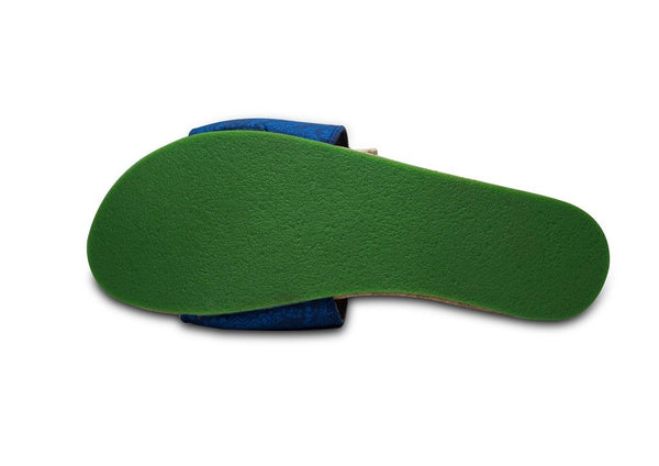Greensole Dark Pineapple Print Recycled Slippers (Men)
