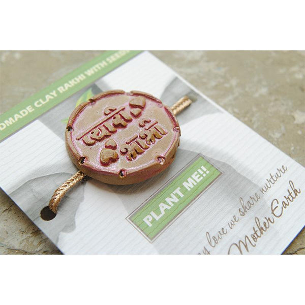 Plantable Clay and Seed Rakhi - Pyaari Bhabhi