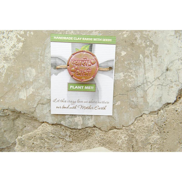Plantable Clay and Seed Rakhi - Pyaari Bhabhi