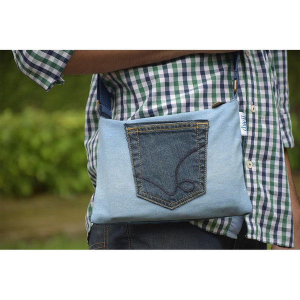 Pace Bag made with Upcycled Jeans