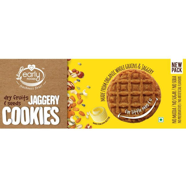Dry Fruits and Seeds Jaggery Cookies, 150g (Pack of 2)