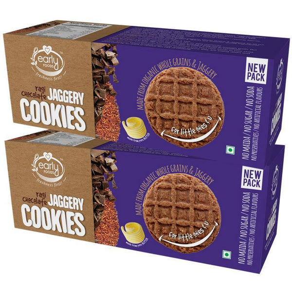 Ragi and Choco Jaggery Cookies (Pack of 2), 150g