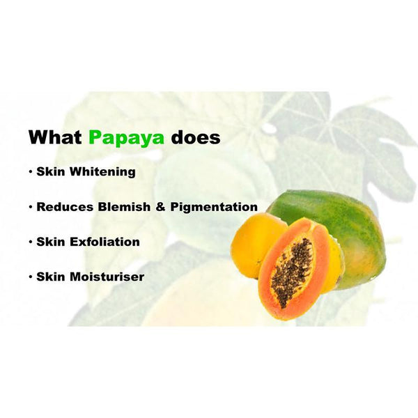 Papaya, Mint And Lemon Handmade Soap with Shea Butter and Essential Oils, 125 gm