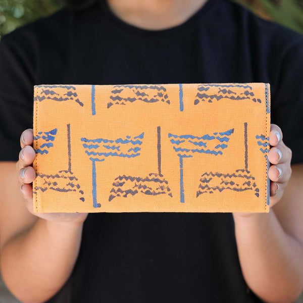 Handcrafted Peach Eyes Wallet