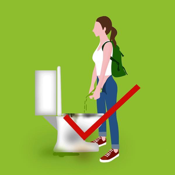 PeeBuddy - Disposable, portable female urination device