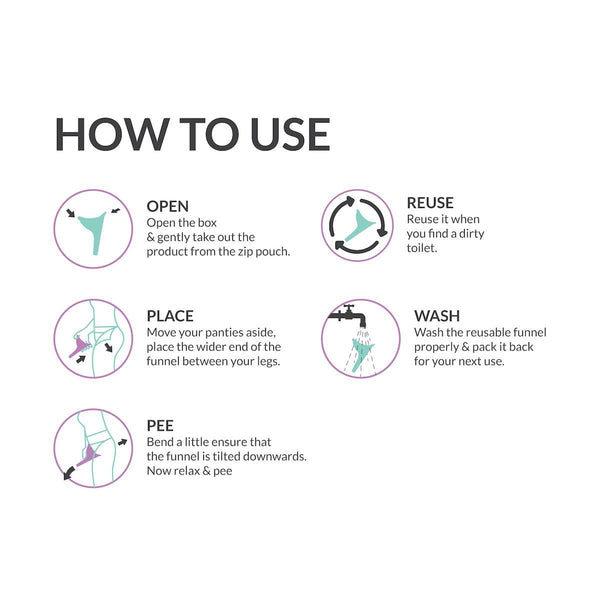 PeeBuddy - Stand And Pee Reusable Portable Urination Funnel For Women