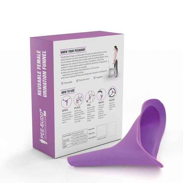 PeeBuddy - Stand And Pee Reusable Portable Urination Funnel For Women