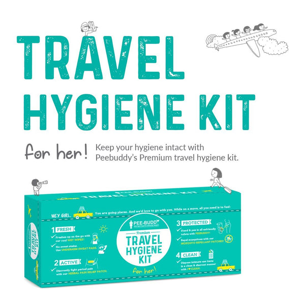 PeeBuddy Premium Travel Hygiene Kit For Her