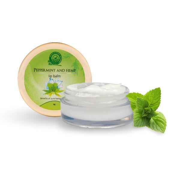 Vegan Peppermint and Hemp Lip Balm, 8g