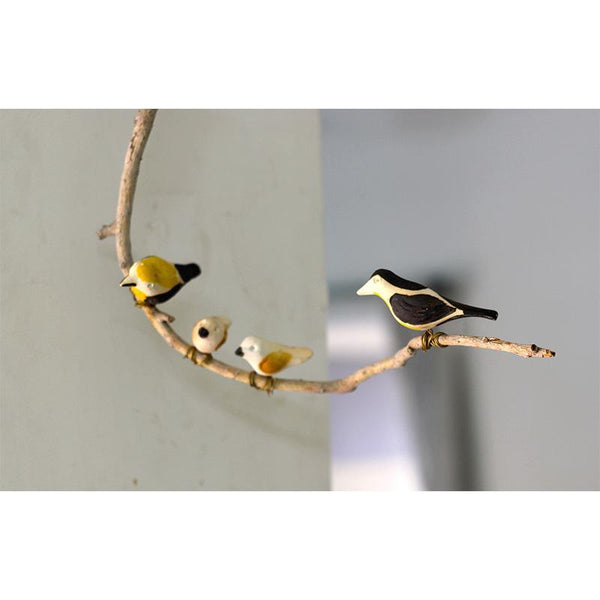 Handmade Wooden Bird Hanging - Baya Weavers