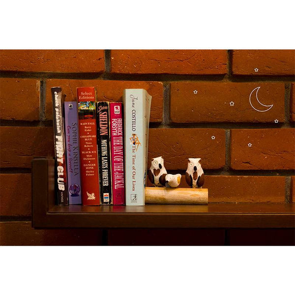 Handmade Wooden Decorative Bird Stand - Owl