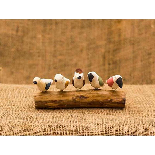 Handmade Wooden Bird Stand  - Assorted