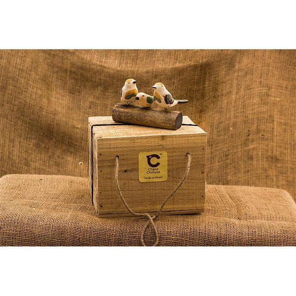 Handmade Wooden Decorative Stand - Tailor Bird