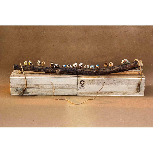 Wooden Bird Hanging Hanging by Local Artisans - Assorted Large