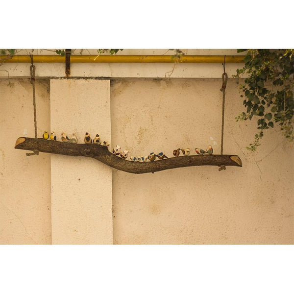 Wooden Bird Hanging Hanging by Local Artisans - Assorted Large