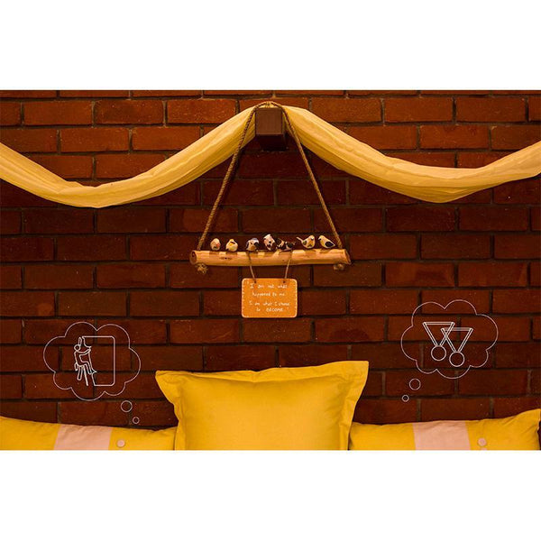 Handmade Wooden Bird Hanging - Assorted Small