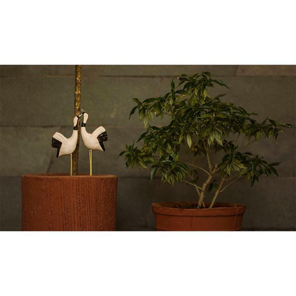 Handmade Bird Plant Poker - Sarus Canes