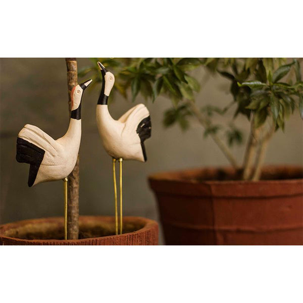Handmade Bird Plant Poker - Sarus Canes