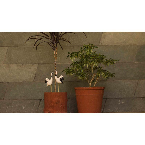 Handmade Bird Plant Poker - Sarus Canes