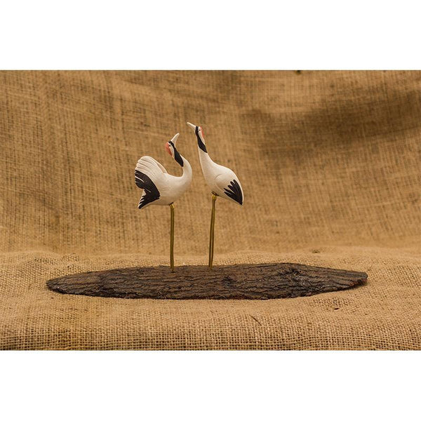 Handmade Bird Stand Made by Local Artisans - Sarus Crane Mount